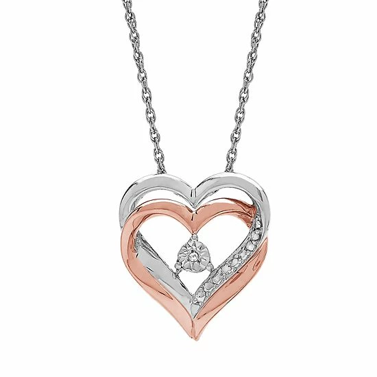 Wholesale ๐ Two Hearts Forever One Two Hearts Forever 1 Diamond Accent Heart Pendant Necklace ๐ 3 Wholesale ๐ Two Hearts Forever One Two Hearts Forever 1 Diamond Accent Heart Pendant Necklace ๐