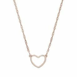 Hot Sale 🌟 LC Lauren Conrad Rose Gold Tone Heart Necklace 👍
