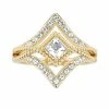 Best Pirce 🤩 Brilliance Square Crystal Chevron Textured Ring 👍 -Valentine's Day Jewelry shop unnamed file 700