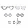 Discount 😉 LC Lauren Conrad Heart & Ball Stud Earring Set 😉 -Valentine's Day Jewelry shop unnamed file 703