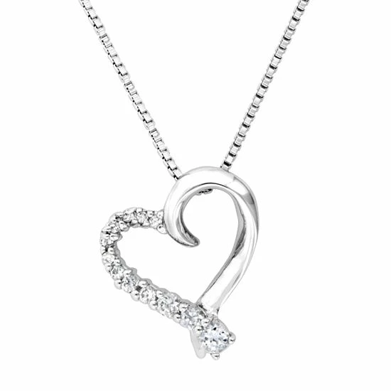 Cheapest ๐ฅฐ DiamonLuxe Sterling Silver .32-ct. T.W. Simulated Diamond Heart Journey Pendant ๐ฅ 3 Cheapest ๐ฅฐ DiamonLuxe Sterling Silver .32-ct. T.W. Simulated Diamond Heart Journey Pendant ๐ฅ