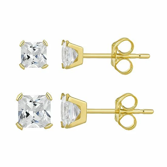 Flash Sale ๐ Taylor Grace 10k Gold 3 Mm & 4 Mm Square Cubic Zirconia Stud Earring Set ๐คฉ 5 Flash Sale ๐ Taylor Grace 10k Gold 3 Mm & 4 Mm Square Cubic Zirconia Stud Earring Set ๐คฉ - Image 3