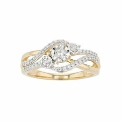 Top 10 ❤️ Unbranded 1/4 Carat T.W Diamond Fashion Ring Rose Tone 🎉 -Valentine's Day Jewelry shop unnamed file 75