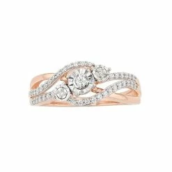 Top 10 ❤️ Unbranded 1/4 Carat T.W Diamond Fashion Ring Rose Tone 🎉 -Valentine's Day Jewelry shop unnamed file 76