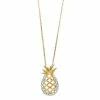Discount 🧨 Delicate Diamonds Sterling Silver 1/10 Carat T.W. Diamond Pineapple Pendant Necklace 😉 -Valentine's Day Jewelry shop unnamed file 760