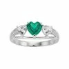 Budget 👏 Unbranded Sterling Silver Simulated Emerald & Lab-Created White Sapphire Triple Heart Ring 👍 2 Budget 👏 Unbranded Sterling Silver Simulated Emerald & Lab-Created White Sapphire Triple Heart Ring 👍 -Valentine's Day Jewelry shop unnamed file 775