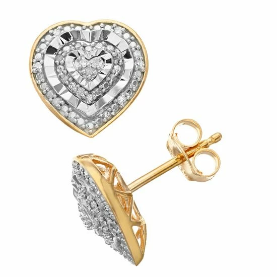 Best Sale โจ Unbranded Sterling Silver 1/10 Carat T.W. Diamond Heart Stud Earrings ๐ 5 Best Sale โจ Unbranded Sterling Silver 1/10 Carat T.W. Diamond Heart Stud Earrings ๐ - Image 3