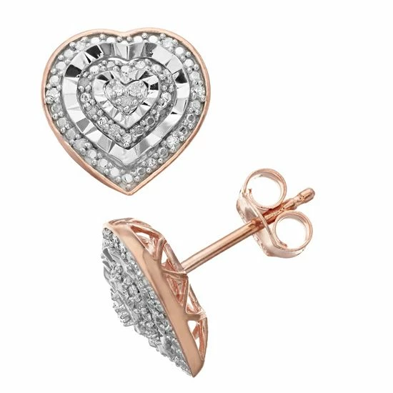 Best Sale โจ Unbranded Sterling Silver 1/10 Carat T.W. Diamond Heart Stud Earrings ๐ 7 Best Sale โจ Unbranded Sterling Silver 1/10 Carat T.W. Diamond Heart Stud Earrings ๐ - Image 5