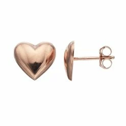 Deals 🥰 Taylor Grace 10k Rose Gold Heart Stud Earrings 🤩