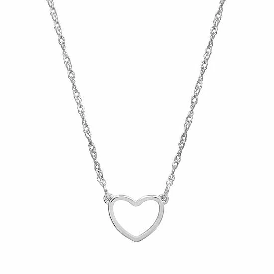 Discount ๐ฏ LC Lauren Conrad Silver Tone Heart Necklace ๐ 3 Discount ๐ฏ LC Lauren Conrad Silver Tone Heart Necklace ๐