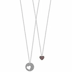 Brand new π€© FAO Schwarz Fine Silver Heart Pendant Necklace Set βοΈ