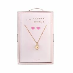 Best reviews of ❤️ LC Lauren Conrad Gold Tone Robot Whimsy Nickel Free Earring And Necklace Set 👏