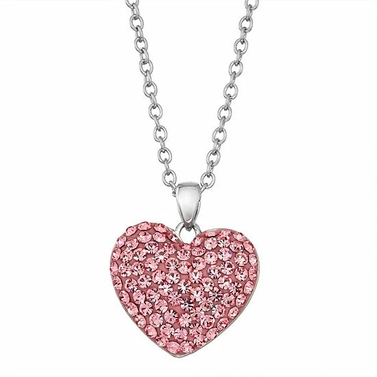 Promo ๐คฉ Crystal Collective Pink Crystal Heart Pendant Necklace Silver Tone Pink ๐ฅ 6 Promo ๐คฉ Crystal Collective Pink Crystal Heart Pendant Necklace Silver Tone Pink ๐ฅ - Image 4