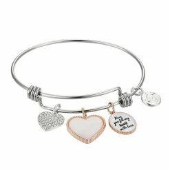 Best deal 😍 Love This Life "Mom You Fill My Heart With Love" Bangle Bracelet 🎉