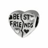 Promo ⌛ Individuality Beads Sterling Silver "Best Friends" Heart Bead 🎁 -Valentine's Day Jewelry shop unnamed file 935