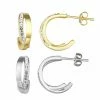 Flash Sale 😉 Chrystina Two-Tone Crystal C-Hoop Earring Set 🔔 -Valentine's Day Jewelry shop unnamed file 960