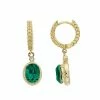 Promo 💯 Brilliance Gold Tone Green Crystal Hoop Drop Earrings 🔥 -Valentine's Day Jewelry shop unnamed file 964