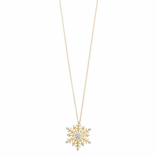 Deals β€οΈ Unbranded 1/4 Carat T.W Diamond Snowflake Pendant Necklace Sterling Silver 𧨠4 Deals β€οΈ Unbranded 1/4 Carat T.W Diamond Snowflake Pendant Necklace Sterling Silver 𧨠- Image 2