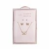 Best Sale 🥰 LC Lauren Conrad Gold Tone Love Letter Nickel Free Earring And Necklace Set 🤩