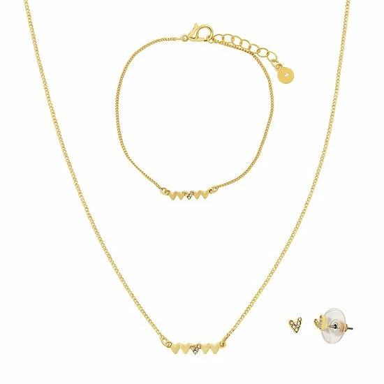 Hot Sale ๐ LC Lauren Conrad Heart Bar Necklace, Earring, & Bracelet Set ๐ 4 Hot Sale ๐ LC Lauren Conrad Heart Bar Necklace, Earring, & Bracelet Set ๐ - Image 2